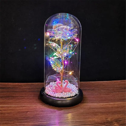 Led Enchanted Galaxy Rose Decor