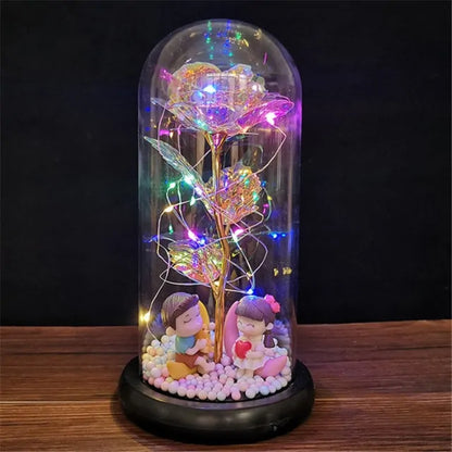 Led Enchanted Galaxy Rose Decor