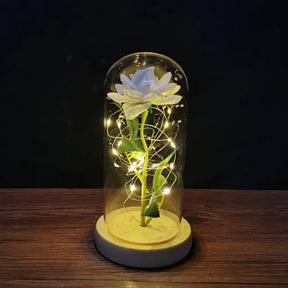 Led Enchanted Galaxy Rose Decor