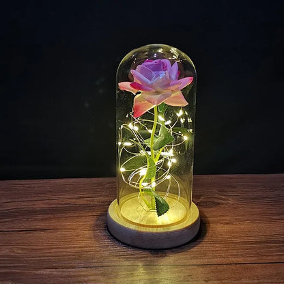 Led Enchanted Galaxy Rose Decor