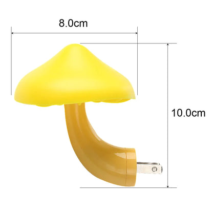 Led Mushroom Wall Socket Lamp